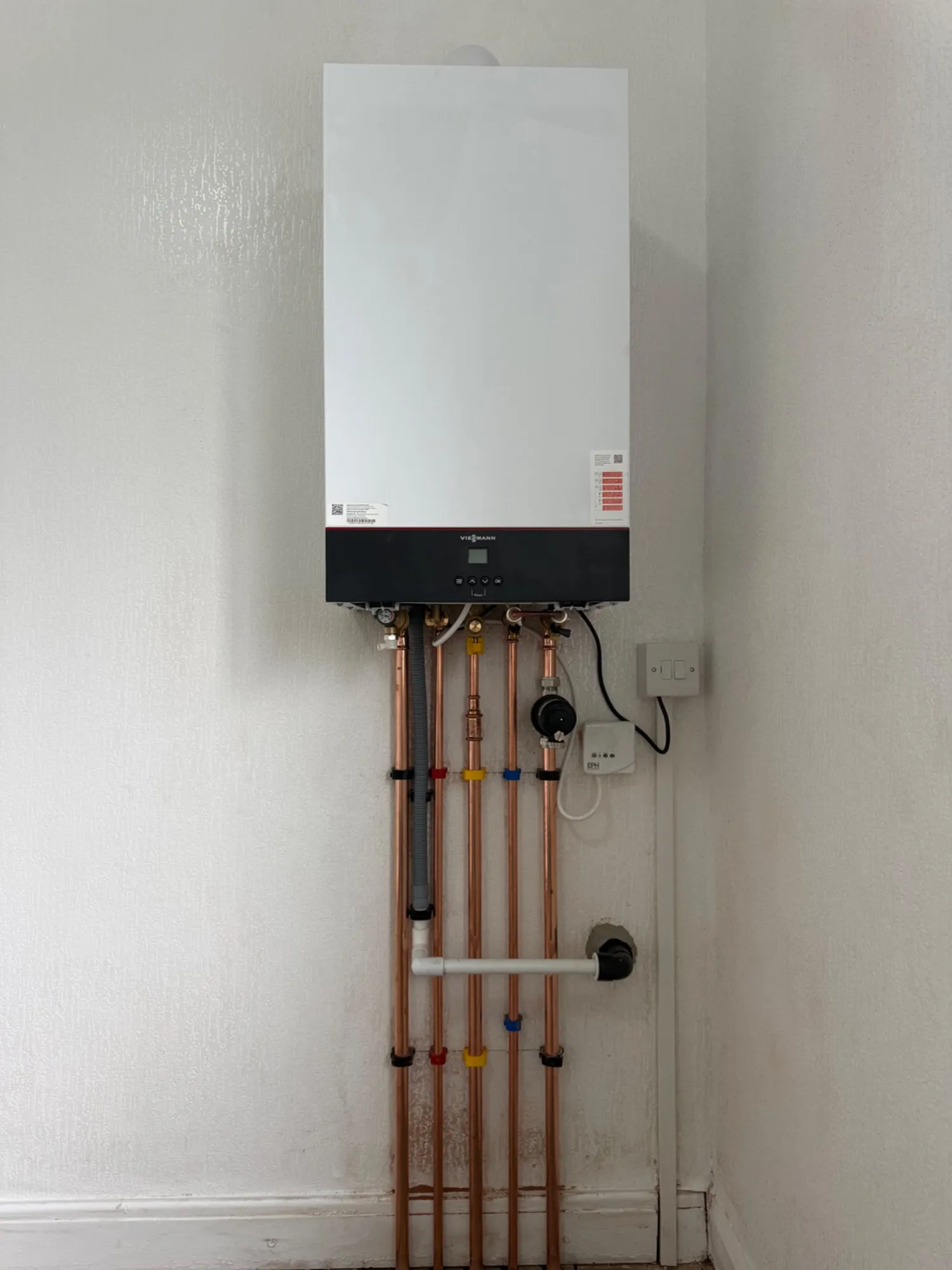 New combi boiler installed as part of a boiler conversion in Nelson