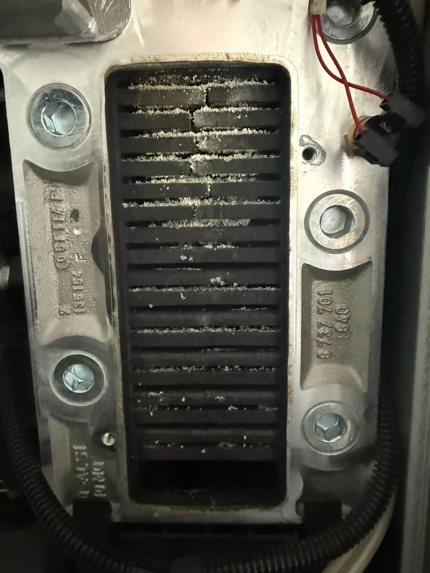 Boiler heat exchanger inspected during a service in Kelbrook